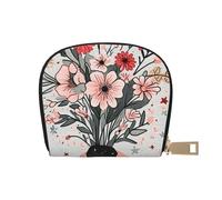 SHFJASBNUMG Cartera abstracta de dibujos animados, bolsa de cuero para amantes de las compras, organizador de tarjetas de lealtad, 9 x 11 cm, A22, 9X11CM