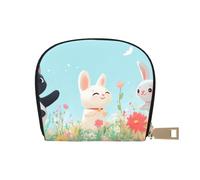 SHFJASBNUMG Cartera abstracta de dibujos animados, bolsa de cuero para amantes de las compras, organizador de tarjetas de lealtad, 9 x 11 cm, a8, 9X11CM