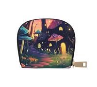 SHFJASBNUMG Cartera abstracta de dibujos animados, bolsa de cuero para amantes de las compras, organizador de tarjetas de lealtad, 9 x 11 cm, A39, 9X11CM