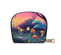 SHFJASBNUMG Cartera abstracta de dibujos animados, bolsa de cuero para amantes de las compras, organizador de tarjetas de lealtad, 9 x 11 cm, A37, 9X11CM