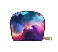 SHFJASBNUMG Palm Trees - Paquete de tarjetas de piel de acuarela negra neón, fondo texturizado, cartera para atletas, manos libres, 9 x 11 cm, A26, 9X11CM