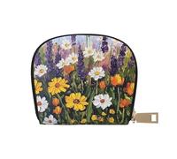 SHFJASBNUMG Palm Trees - Paquete de tarjetas de piel de acuarela negra neón, fondo texturizado, cartera para atletas, manos libres, 9 x 11 cm, A35, 9X11CM