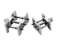 SHFOHGKJ Herramienta de reparación Correa Reloj, Kit eliminación eslabones, Soporte Movimiento Metal 2 Piezas - Ajustable for Relojes mecánicos, Base Fija 7x4,3x2,3 cm