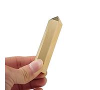 SHFTQXSLAT 1PC Stone Chalcopyrite Crystal Point Column Gemstone Pyrite Tower Wand Home Decoration Ornaments