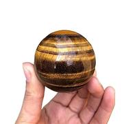 SHFTQXSLAT 1pc Tiger Eye Stone Crystal Ball Stones Products Made of for Home Decoration Ornaments (Size : 50-60mm)