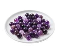 SHFTQXSLAT 20 Pcs Amethyst Crystal Sphere Ball Set, Polished Gemstone Balls for Decoration Fengshui 15mm