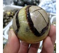 SHFTQXSLAT 50mm Turtle Stone Polished Crystal Ball Ornaments