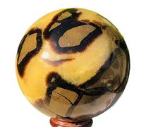 SHFTQXSLAT Beautiful Turtle Back Stone Quartz Dragon Crystal Ball Gem Ornaments (Size : 100-150g)