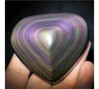 SHFTQXSLAT Cat Eye Obsidian Quartz Crystal Heart Heal (Size : About 4cm)