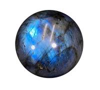 SHFTQXSLAT Crystal Ball Sphere Ornament with Stand Crystals and Gemstones for Collecting, Stone Geode Gift Rock and Decoration, Feng Shui, Hand-Made,50mm