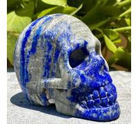 SHFTQXSLAT Crystal Lapis Lazuli Skull Quartz Carved (Size : 450-500g)