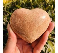 SHFTQXSLAT Crystal Yellow Moonstone Heart-Shaped Quartz Home Ornaments (Size : 5-6cm)