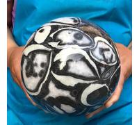 SHFTQXSLAT Decorative Ornaments Shell Jasper Thousand Eye Stone Crystal Ball (Size : 800-850g)