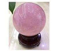SHFTQXSLAT Feng Shui Ornaments Crystal Ball/Photography Ball Crack Powder Office Auspicious Stone Carving Gift for Photography Decoration (B 4CM)