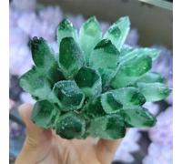 SHFTQXSLAT Green Phantom Quartz Crystal Cluster Ornaments (Size : 400-450g)