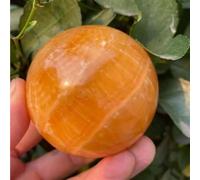 SHFTQXSLAT Orange Calcite Crystal Sphere Ball Ornaments (Size : 400-500g)