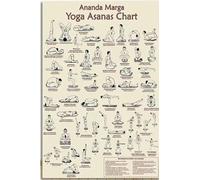 SHFTQXSLAT Peaceful Yoga Journey Wall Art, Unframed Abstract Canvas Painting, Spiritual Sanctuary Decor for Home Office, Gift for Her Him (Framed,08X12inch(20X30cm))