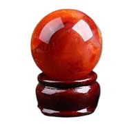 SHFTQXSLAT Rare Red Agate Quartz Crystal Ball Gemstone Sphere Feng Shui Specimens Ornament for Christmas Decor,30~40mm
