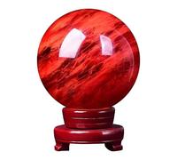 SHFTQXSLAT smelted Red Crystal Ball Home Office Ornaments Luck Opening House Moving Gift,Red,240mm