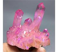 SHFTQXSLAT Stone Aura Quartz Crystal Bismuth Silicon Cluster Rainbow for Women