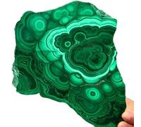 SHFTQXSLAT Stone Malachite Crystal Quartz Cluster Coarse Specimens(Size:200-250g)