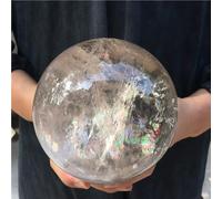 SHFTQXSLAT Stone Transparent White Quartz Ball, Crystal Divination Stone(Size:210-300g)
