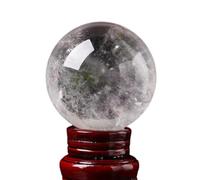 SHFTQXSLAT White Crystal Ball Ornaments Raw Stone Living Room Porch Office Home,A-30~40mm