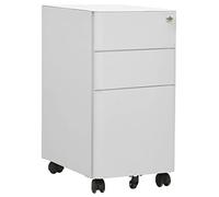 ShGaxin Armario archivador móvil, Armario Oficina, Mueble Archivador, Cajonera Oficina, Cajonera Archivador, Mueble Cajonera, Archivador Oficina, Acero Gris Claro 30x45x59 cm