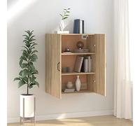 ShGaxin Armario Colgante, Armario Despensa, Armario Modular, Armario Colgar, Armario Escobero, Armarios Multiusos, Muebles Auxiliares, Madera contrachapada Roble Sonoma 69,5x34x90cm