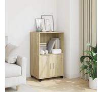 ShGaxin Armario con Ruedas Madera ingeniería Roble Sonoma 55x40x91 cm, Muebel Recibidor, Aparador Entrada, Muebles Salón, Mueble De Almacenamiento - 853184
