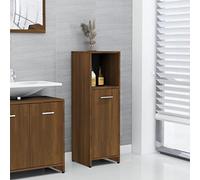 ShGaxin Armario de baño, Mueble Auxiliar Baño, Mueble Baño, Almacenaje Baño, Columna Auxiliar De Baño, Armario pequeño, Madera contrachapada Roble marrón 30x30x95 cm