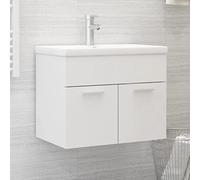 ShGaxin Armario para Lavabo Madera contrachapada Blanco 60x38,5x46 cm, Mueble Baño, Mueble Auxiliar Baño, Armario De Baño, Mueble Bajo, Mueble Lavabo - 804647