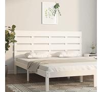 ShGaxin Cabecero Madera Maciza de Pino Blanco 180x3x80 cm, Cabeceros Cama, Cabeceros Moderno, Cabezales Cama, Muebles Habitacion, Cama Cabeza, Mueble Cabecero - 821358