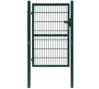 ShGaxin Cancela de Valla 2D Individual Verde 106x170 cm, Puertas Metalicas Exterior, Puerta Jardin, Valla De Jardin, Puerta De Jardín - 141749