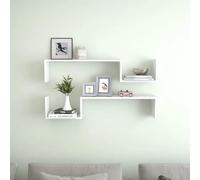 ShGaxin Estantes de Pared 2 uds, Baldas Pared, Repisas De Pared, Estanterías De Pared, Estanteria Flotante, Estantes Flotantes De Pared, Madera contrachapada Blanco 100x15x20cm