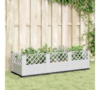 ShGaxin Jardinera con Clavijas PP Blanco 123,5x43,5x43,5 cm, Huerto Urbano Terraza, Jardineras Exterior, Jardineria Maceteros, Mesa De Cultivo, Huerto En Casa - 368020