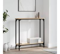ShGaxin Mesa Consola Madera de ingeniería Roble Sonoma 75x22,5x75 cm, Mesa Entrada, Mesa Recibidor Estrecha, Mesa De Centro Salon, Mesa Auxiliar, Mueble Entrada - 834021