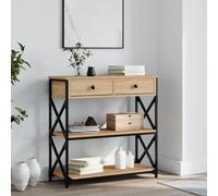 ShGaxin Mesa Consola Madera de ingeniería Roble Sonoma 75x28x75 cm, Mesa Entrada, Mesa Recibidor Estrecha, Mesa De Centro Salon, Mesa Auxiliar, Mueble Entrada - 834196