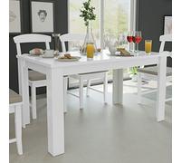 ShGaxin Mesa de Comedor, Mueble Cocina Auxiliar, Mueble Auxiliar, Mesa Cocina, Mesa Salon Comedor, Blanca 140x80x75 cm