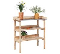 ShGaxin Mesa para Plantas con estantes Madera Maciza Abeto 78x38x82,5cm, Invernaderos Huerto, Banco De Trabajo De Jardinería, Banco De Trabajo para Macetas, Mesa De Jardinería - 156352