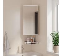ShGaxin Mueble de baño de Esquina con Espejo Blanco 30x24x60 cm, Armario De Baño, Mueble Baño Colgar, Armario Pared Baño, Mueble De Baño, Gabinete De Baño 357977