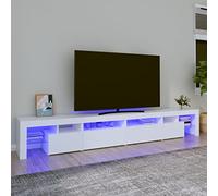 ShGaxin Mueble de TV con lucesblanco 280x36,5x40 cm, Mueble TV, Mueble Salon Moderno, Mueble para TV, Mueble Comedor, Mesa TV, Mueble Television 3152818