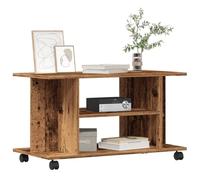 ShGaxin Mueble de TV con Ruedas Madera ingeniería Envejecida 80x40x45cm, Mesa TV, Mueble TV Salon, Mueble Television, Mesa Television, Muebles De Salon, Mesa Salón TV - 855790