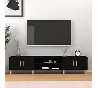 ShGaxin Mueble de TV Madera contrachapada Negro 180x31,5x40 cm, Mueble TV, Mueble Salon Moderno, Mueble para TV, Mueble Comedor, Mesa TV, Mueble Television 816257