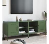 ShGaxin Muebles de TV 2 Piezas Acero Verde Oliva 68x39x50,5 cm, Mesa TV, Mueble TV Salon, Mueble Television, Mesa Television, Muebles De Salon, Mesa Salón TV - 843003