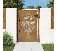 ShGaxin Puerta de jardín Acero corten diseño árbol 105x155 cm, Puertas para Jardin, Puertas De Exterior, Valla Jardín, Rejas para Puertas De Entrada153163