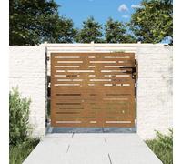 ShGaxin Puerta de jardín Acero corten diseño Cuadrado 85x75 cm, Puertas para Jardin, Puertas De Exterior, Valla Jardín, Rejas para Puertas De Entrada