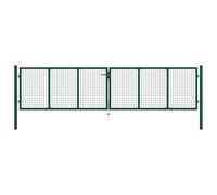 ShGaxin Puerta de Malla de Jardín, Puertas para Jardin, Puertas De Exterior, Valla Jardín, Rejas para Puertas De Entrada, Acero Verde 400x75 cm