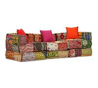 ShGaxin Puf Modular de 3 plazas de Tela Patchwork, Sofas De Salon, Sofa Tantra, Sillones Puff, Sofa pequeño - SPU:244979