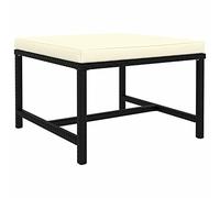 ShGaxin Reposapies seccional con cojín, Sofa Exterior, Muebles Jardin Exterior, Sofas pequeños, Muebles Terraza, Sillon Terraza, de ratán sintético Negro
